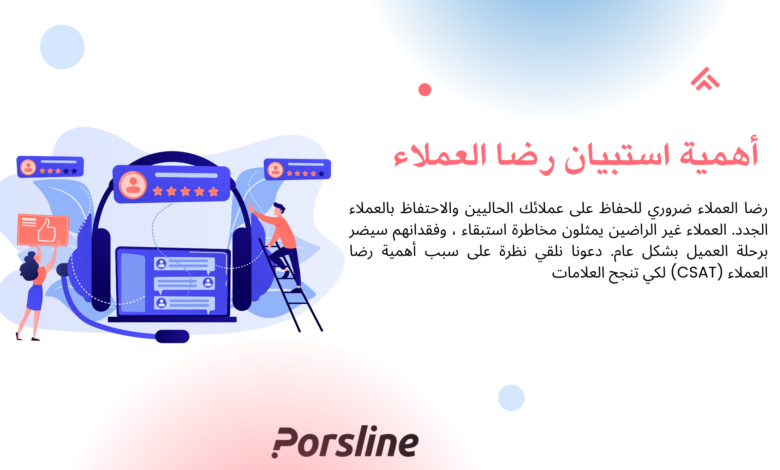 استبيان رضا العملاء الالكتروني