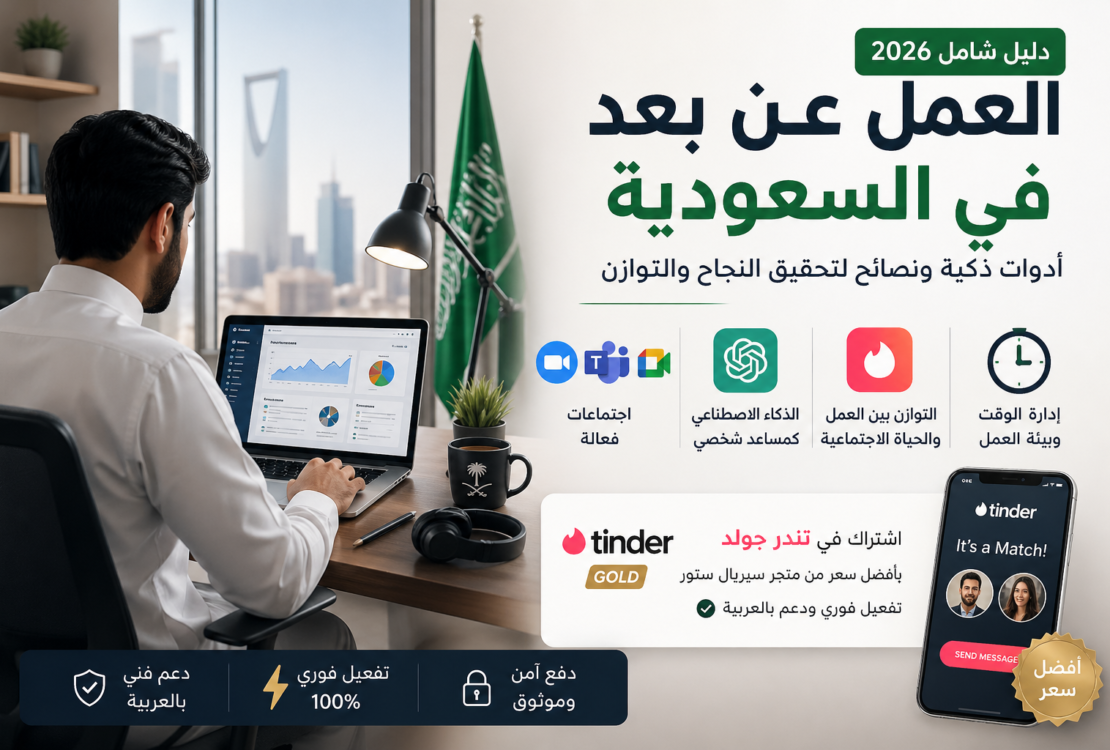 أدوات لا غنى عنها للعامل عن بعد في السعودية — كيف ترفع إنتاجيتك؟